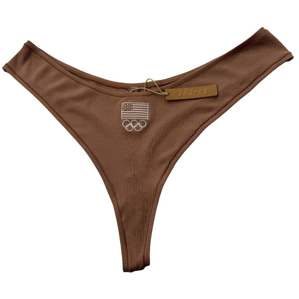 SKIMS Soft Lounge Bralette + Thong‎ Set Team USA Sienna 4X - Picture 3 of 14